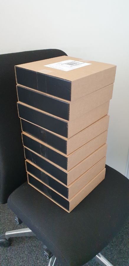 We also say thank you with a big stack of chocolate boxes.